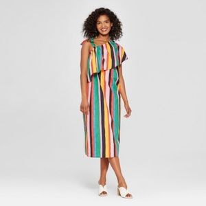 Multi colored Striped dress 👗